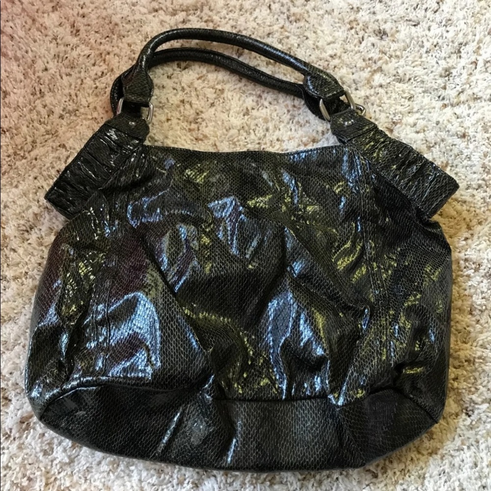 Faux Snakeskin Tote